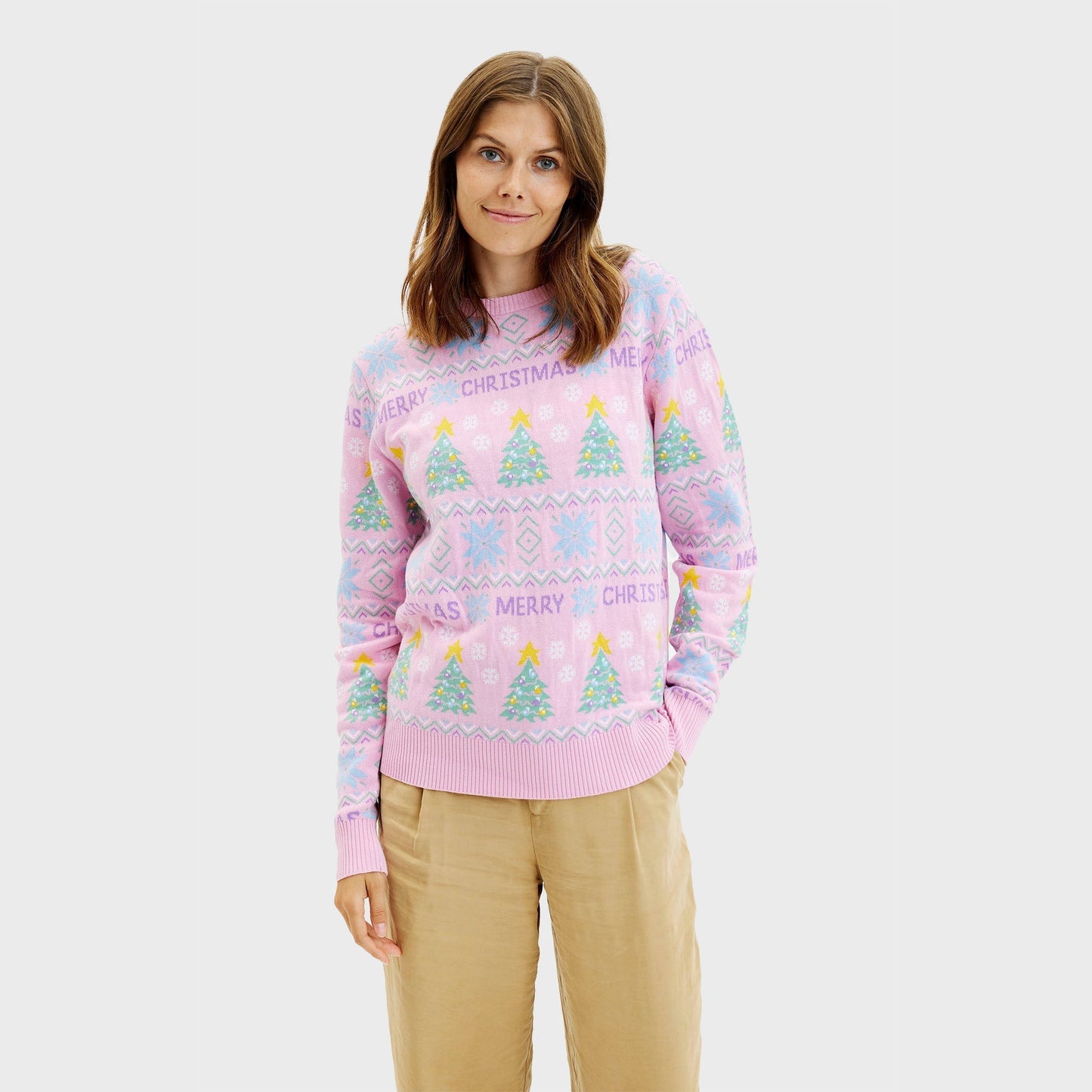 The Pink Christmas Sweater Women's