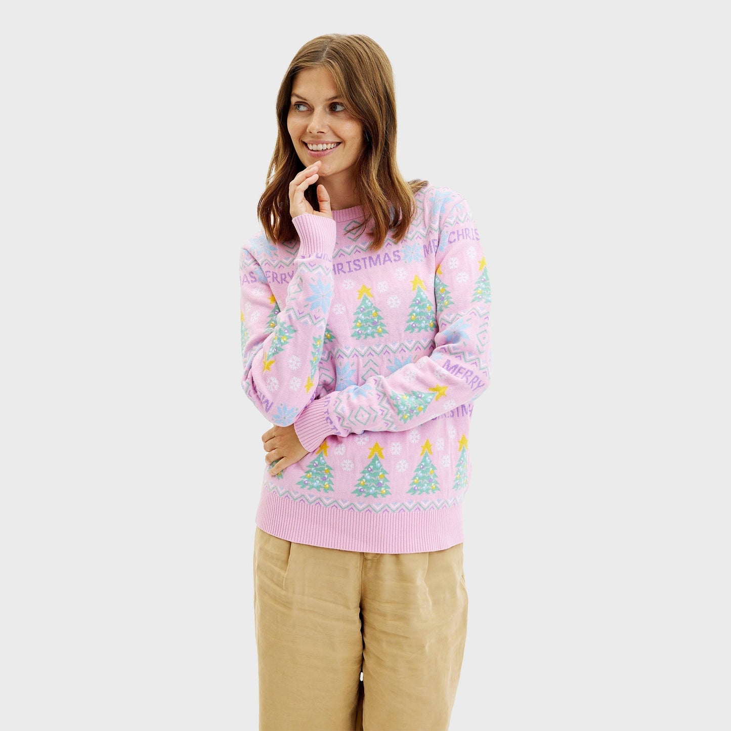 The Pink Christmas Sweater Women's