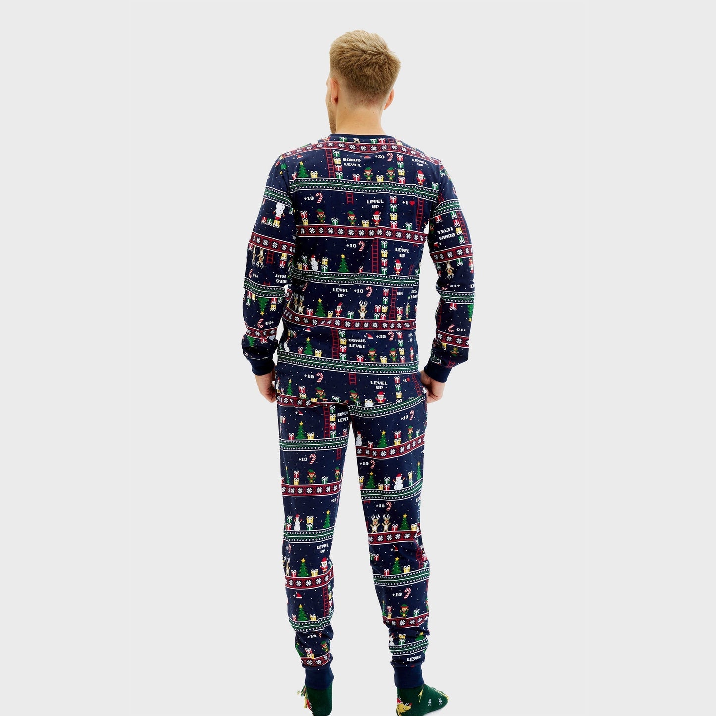 Vintage Gamer Christmas Pajamas Men's