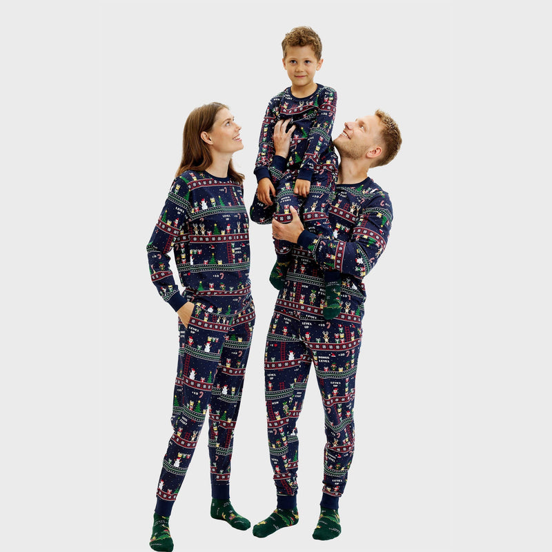 Vintage Gamer Christmas Pajamas Men's
