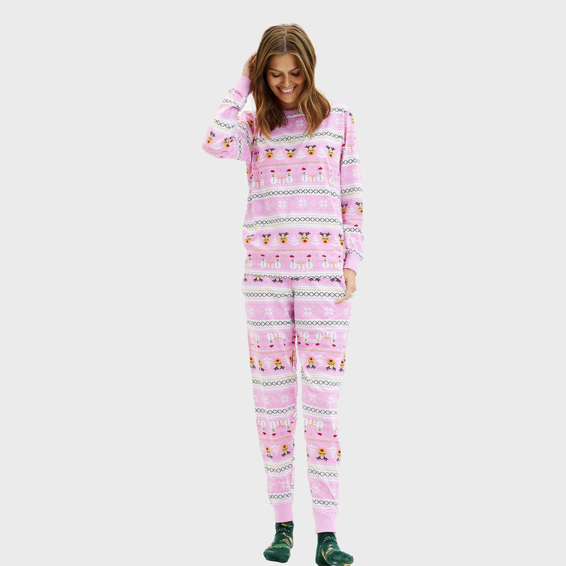Ultimate Christmas Pajamas Pink Women's