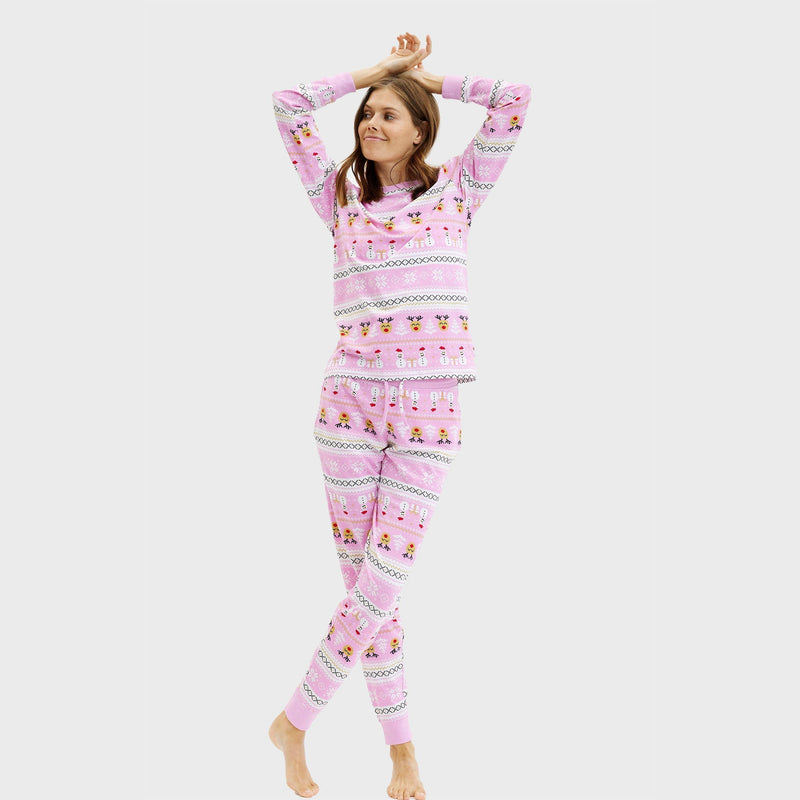 Ultimate Christmas Pajamas Pink Women's