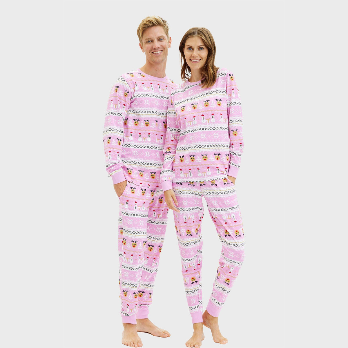 Ultimate Christmas Pajamas Pink Men's