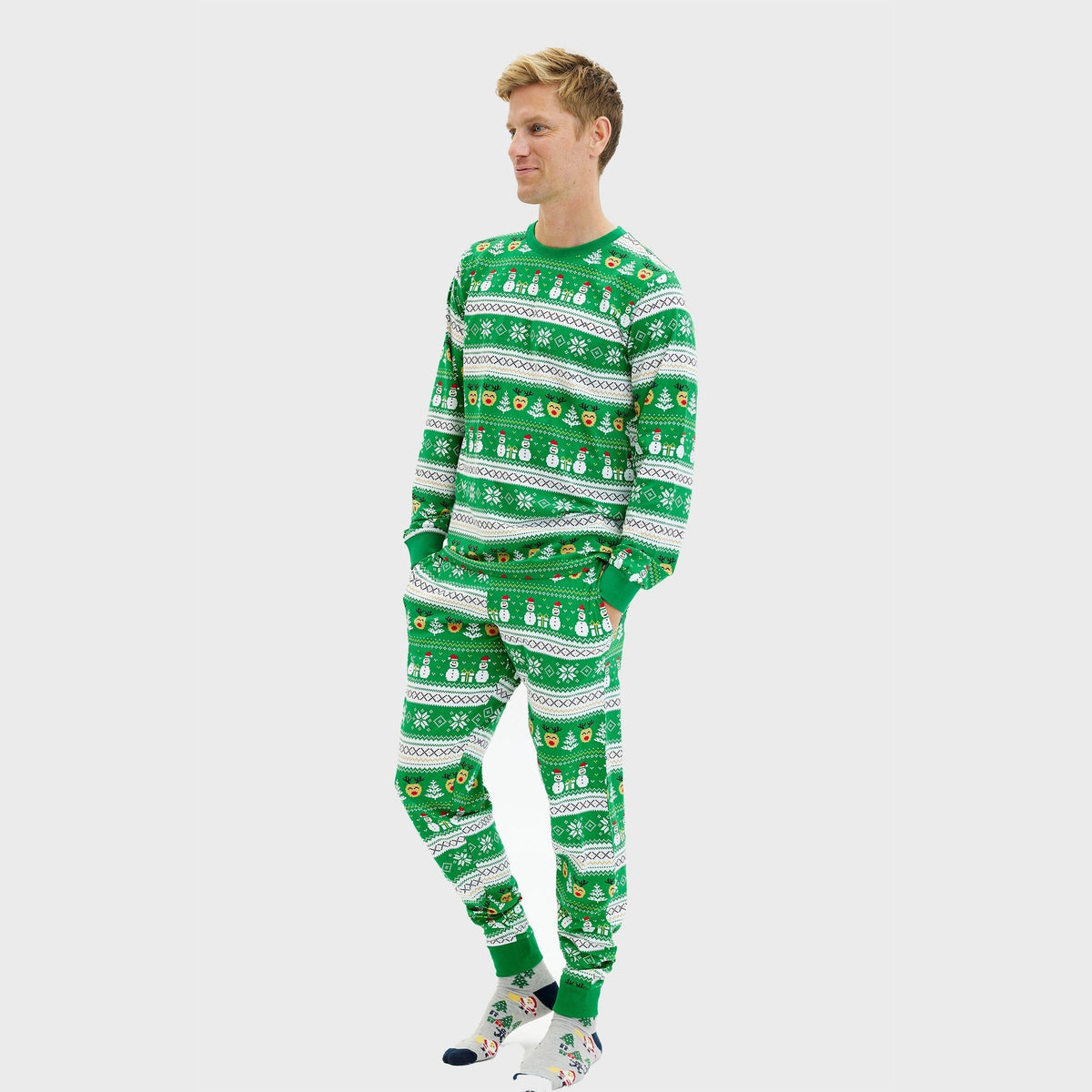Ultimate Christmas Pajamas Green Men's
