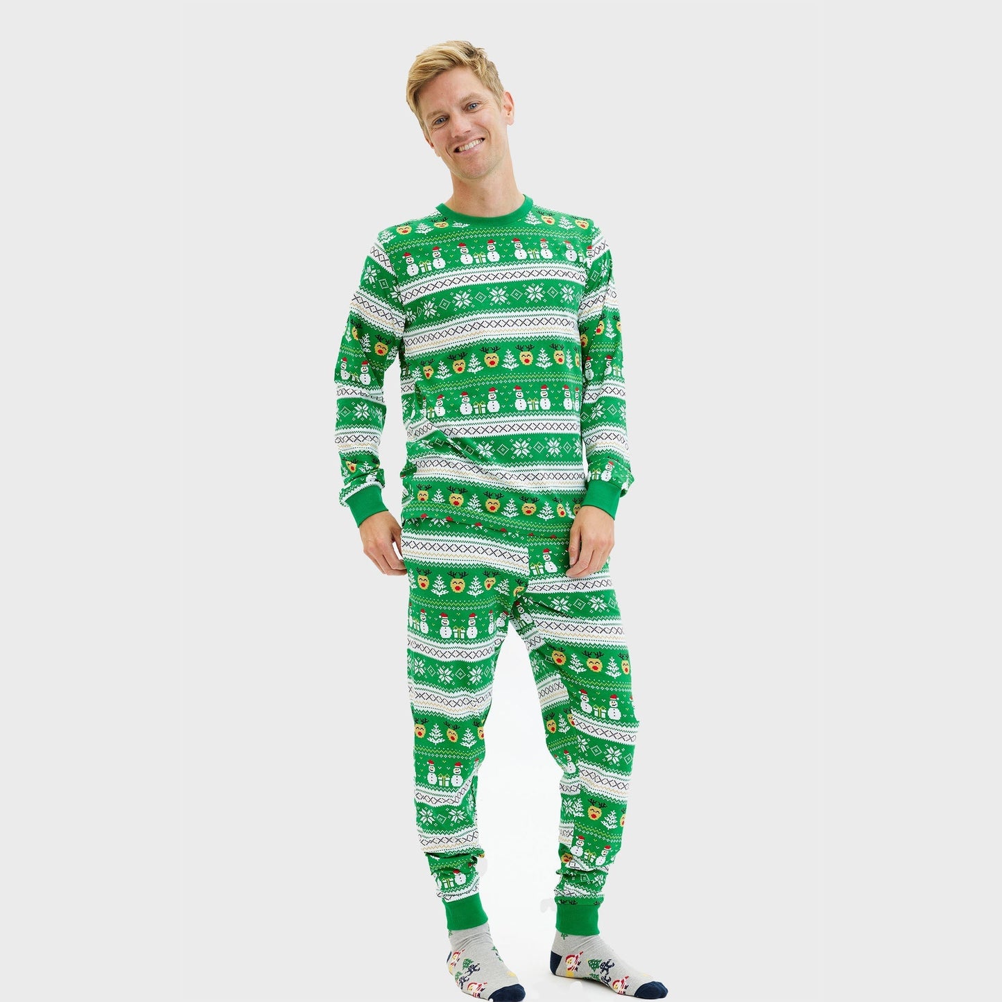 Ultimate Christmas Pajamas Green Men's