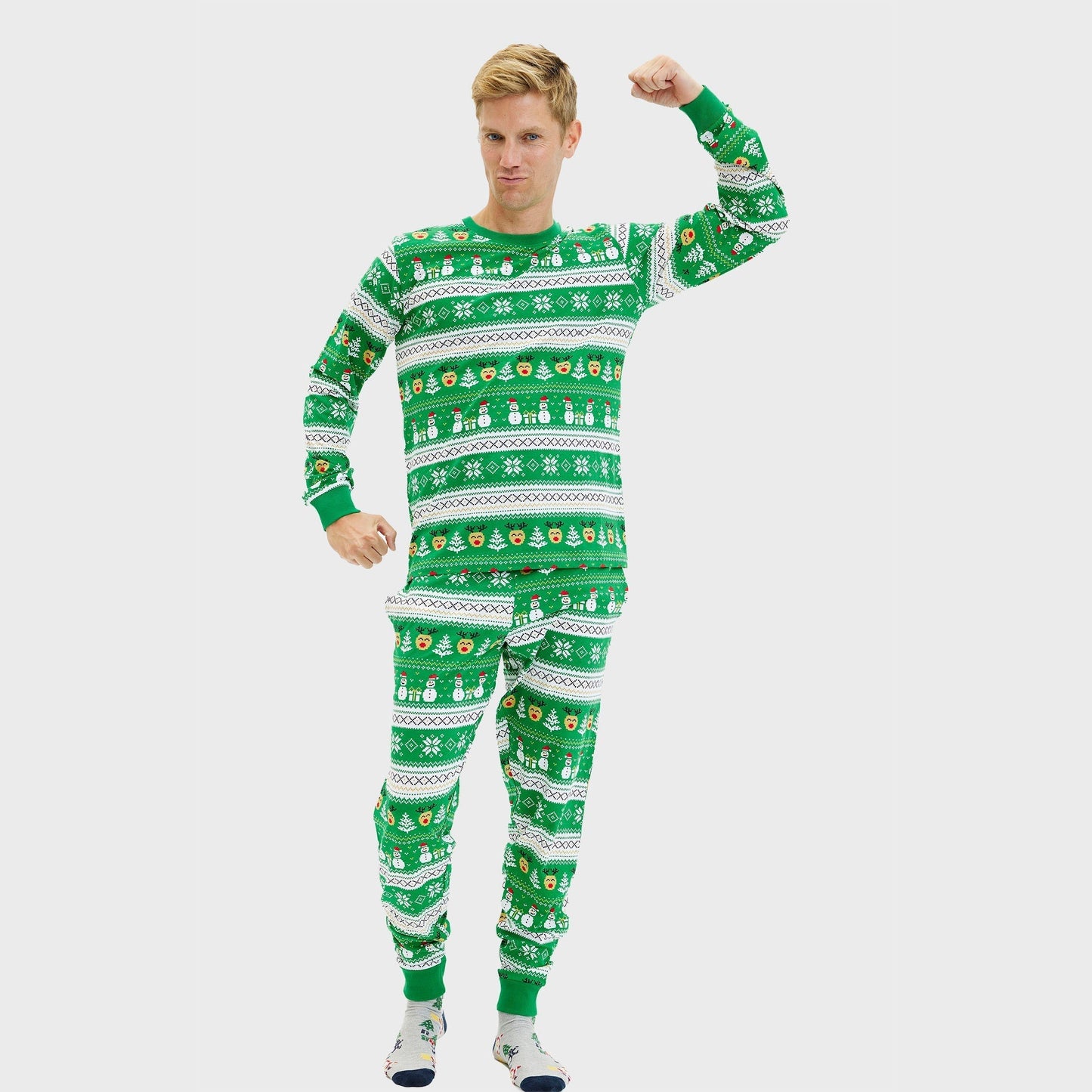 Ultimate Christmas Pajamas Green Men's