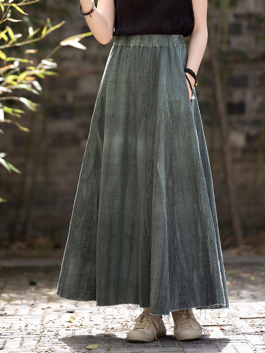 Summer Linen A-shape Skirt