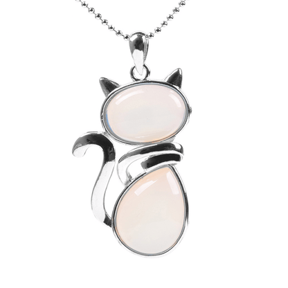 Mystic Feline Crystal Necklace