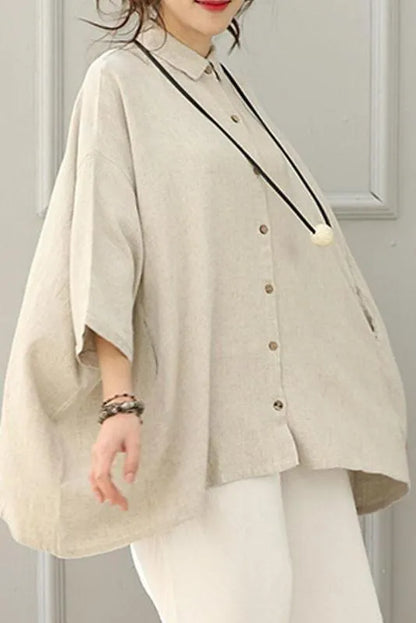 Limited Stock- Simple Loose Pure Color Shirt
