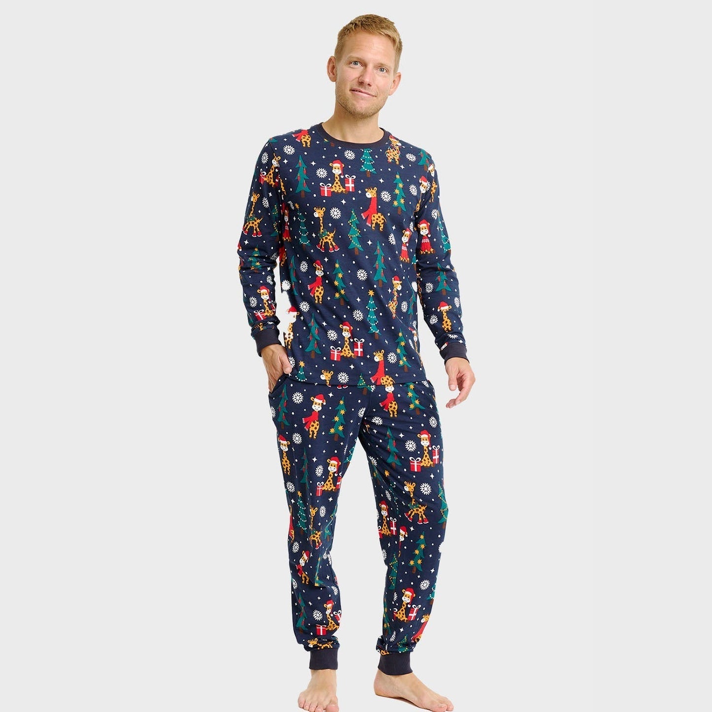 The Giraffe Christmas Pajamas for Men
