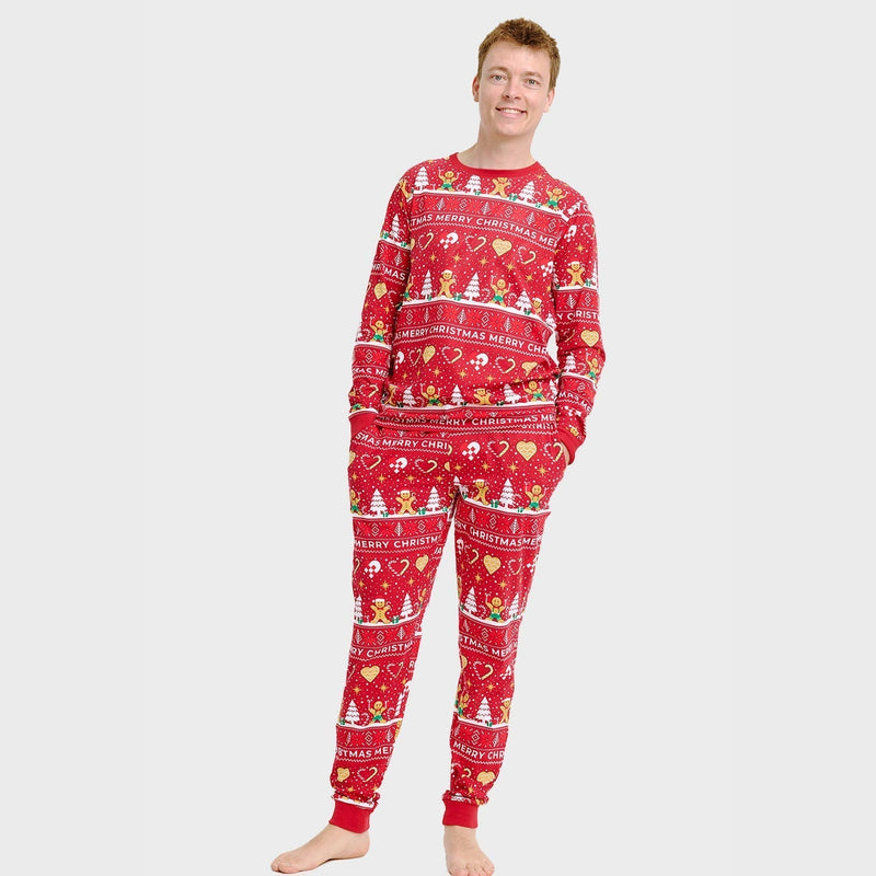 Christmas Cookies Christmas Pajamas Red Men's