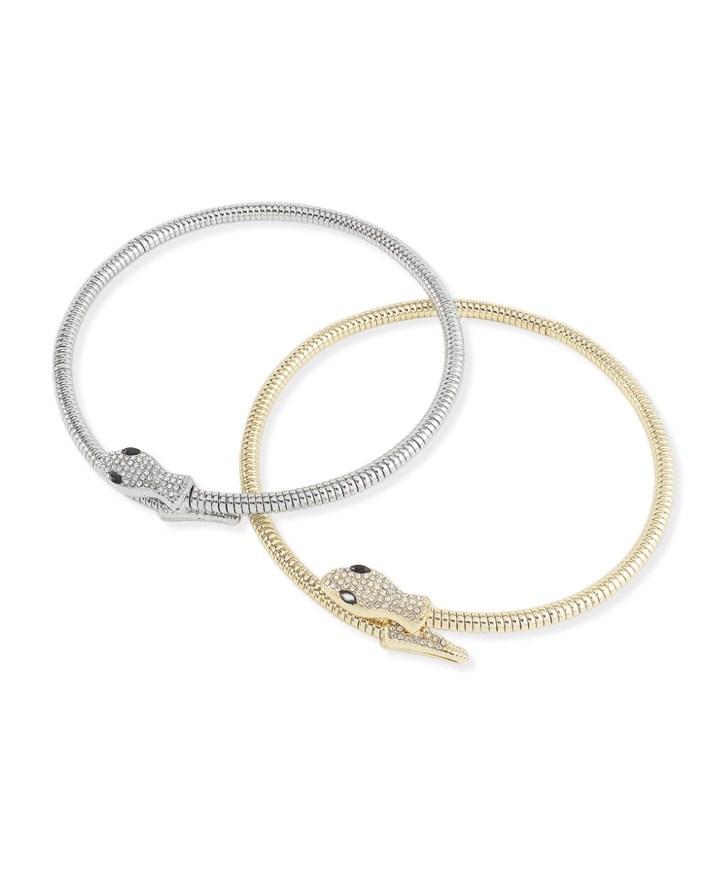 Anabel Crystal Snake Necklace