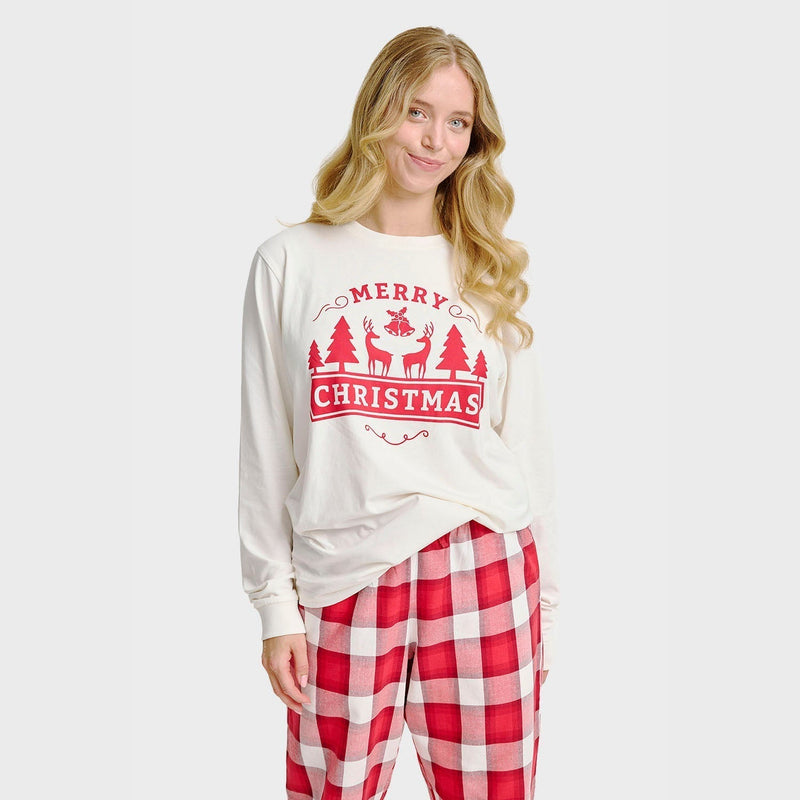 The Cheerful Christmas Pajama Top Women's
