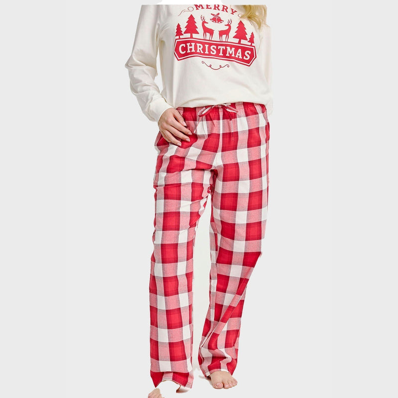 Flannel Christmas Pants Women's