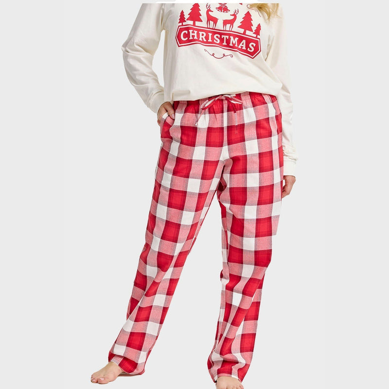 Flannel Christmas Pants Women's