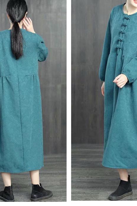 Loose Cotton Linen Brushed Dresses