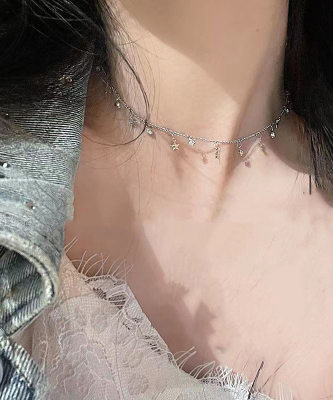 Silk Zircon Star Princess Necklace