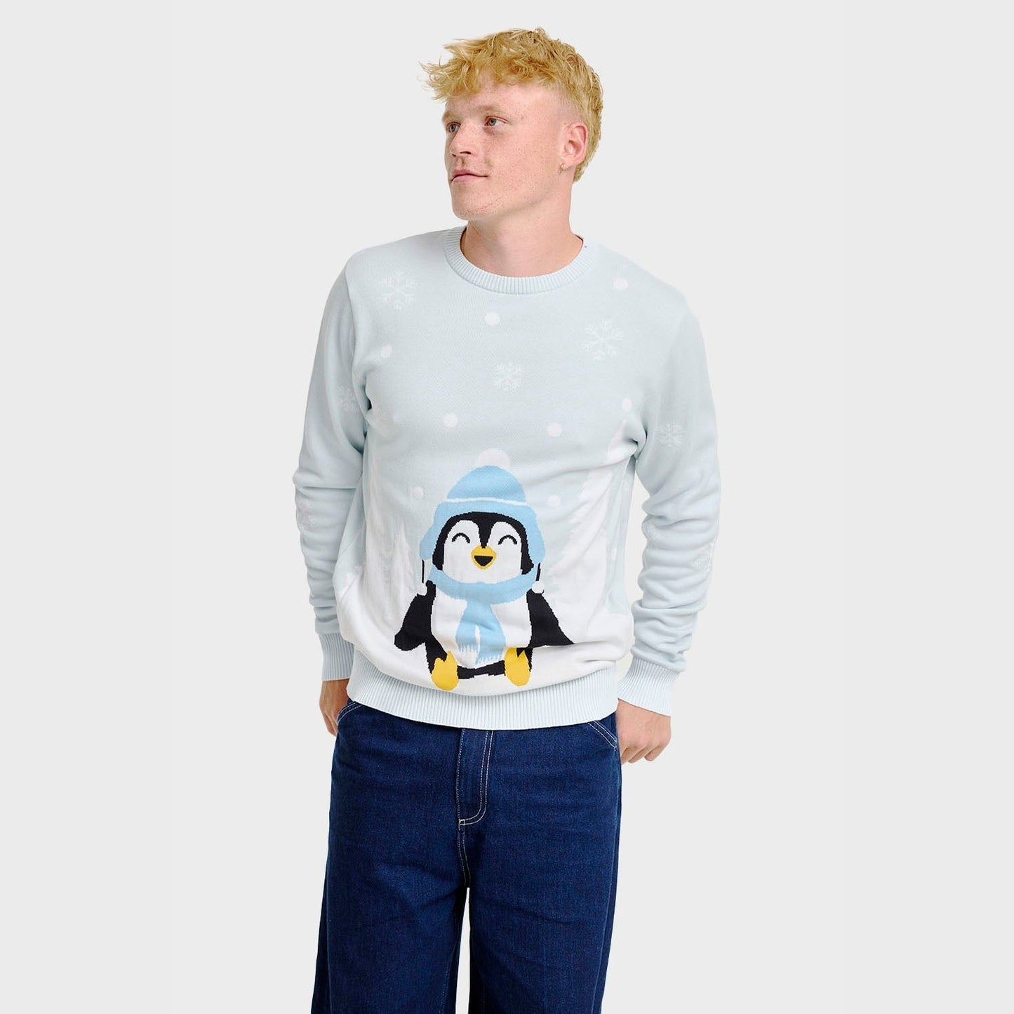 The Cute Penguin Christmas Sweater Men's