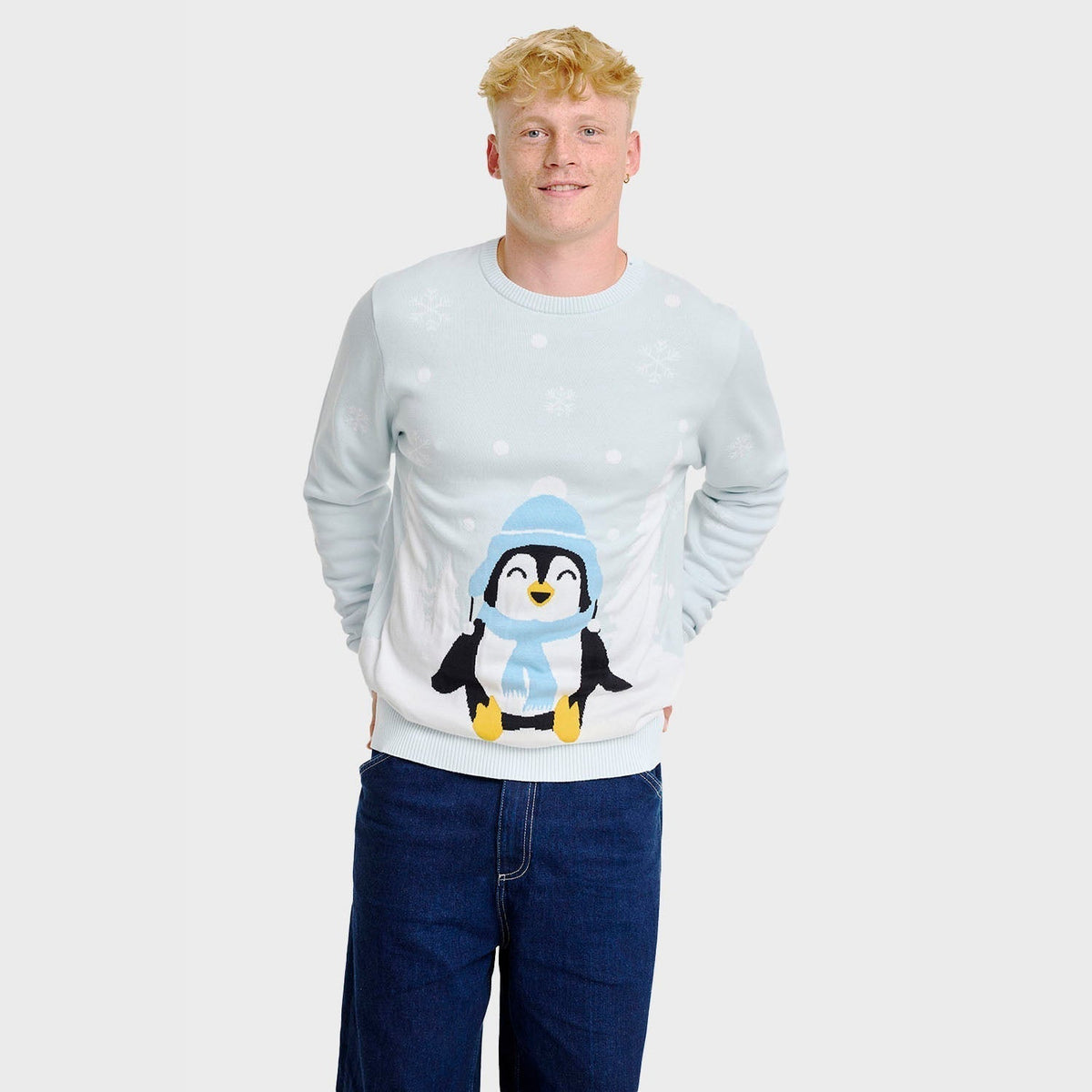 The Cute Penguin Christmas Sweater Men's