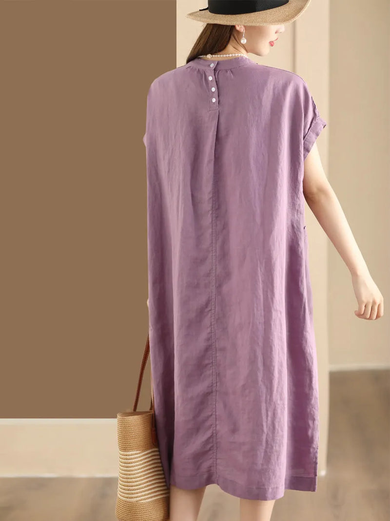 Summer Cotton Linen Dress