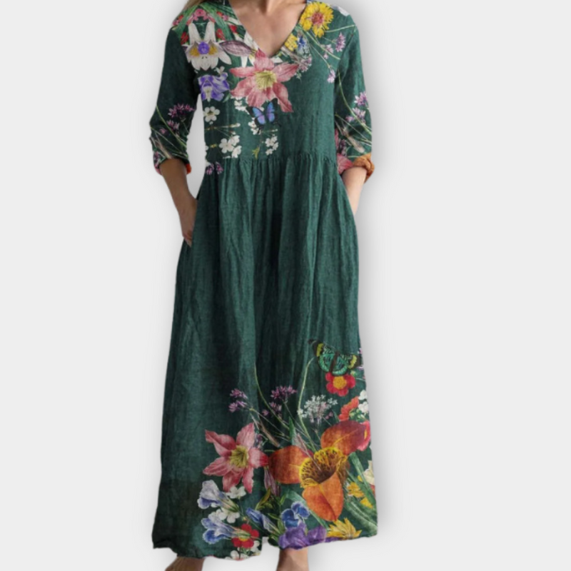 Jorunhild | Boho Maxi Dress in Soft Premium Fabric