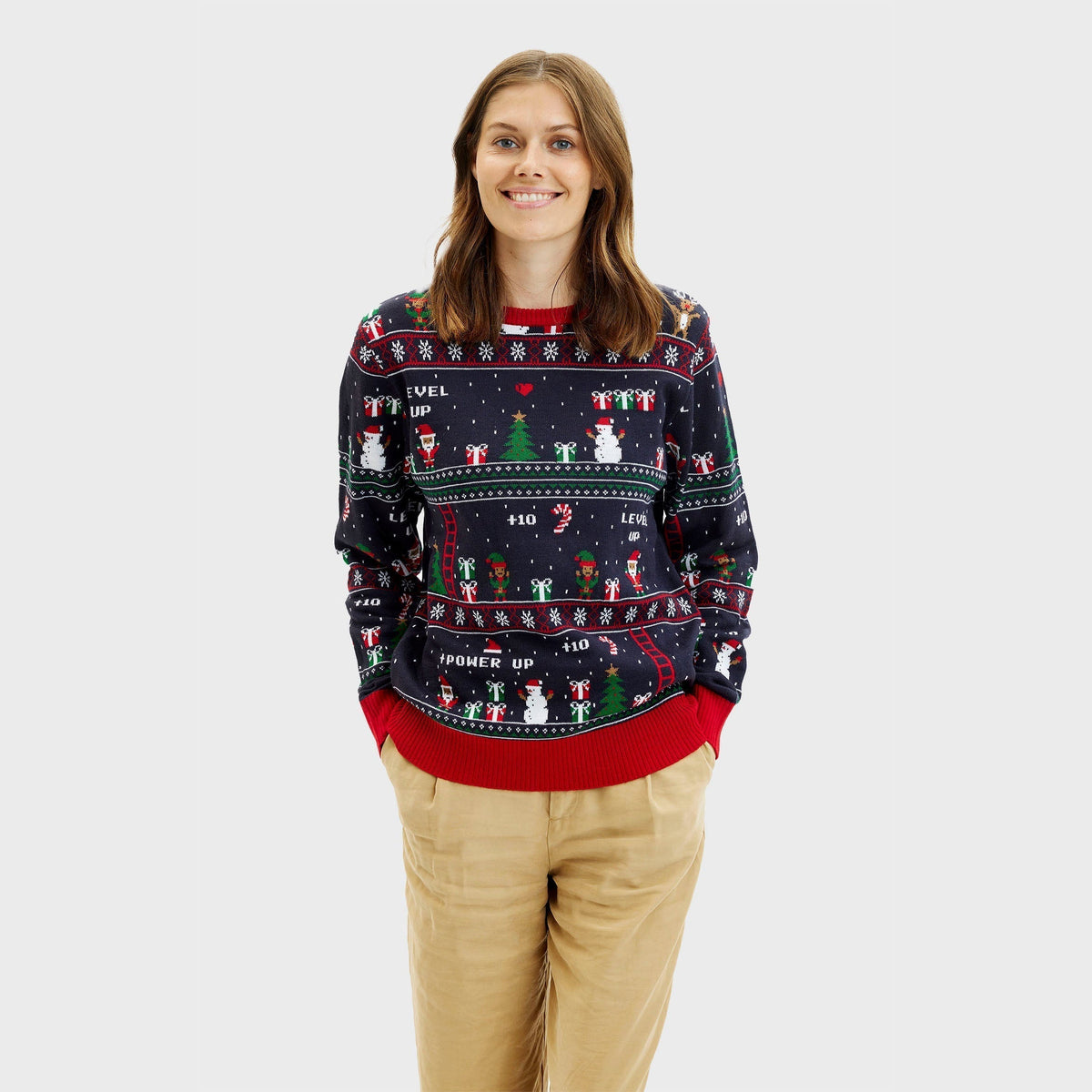 Vintage Gamer Christmas Sweater Women's