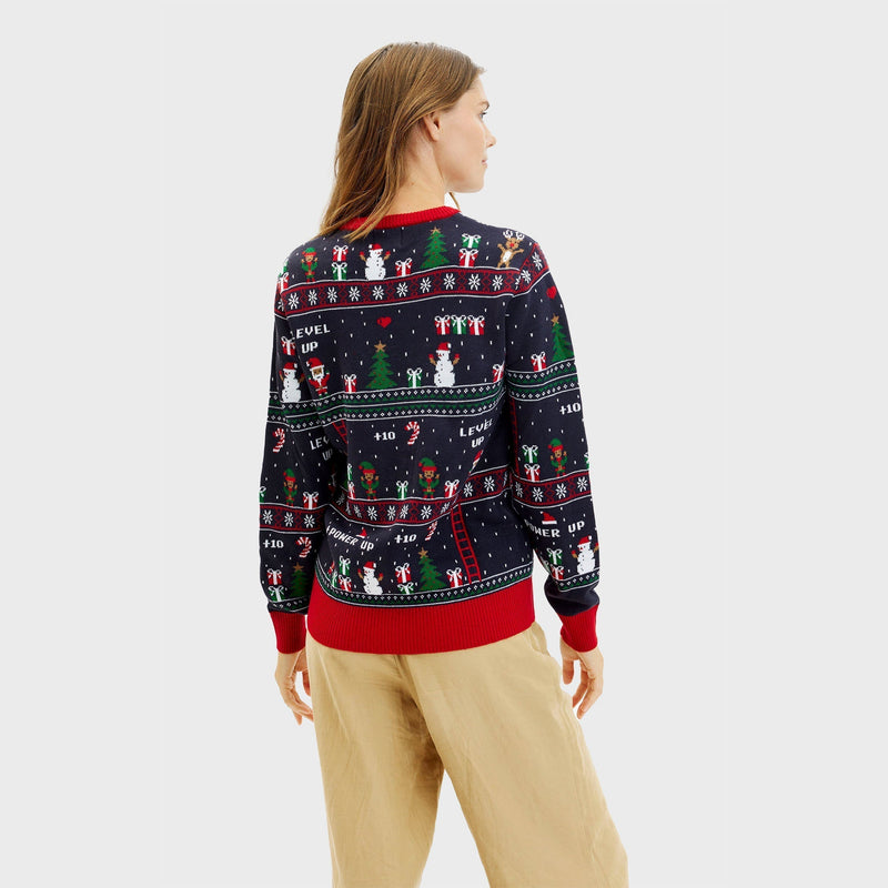 Vintage Gamer Christmas Sweater Women's
