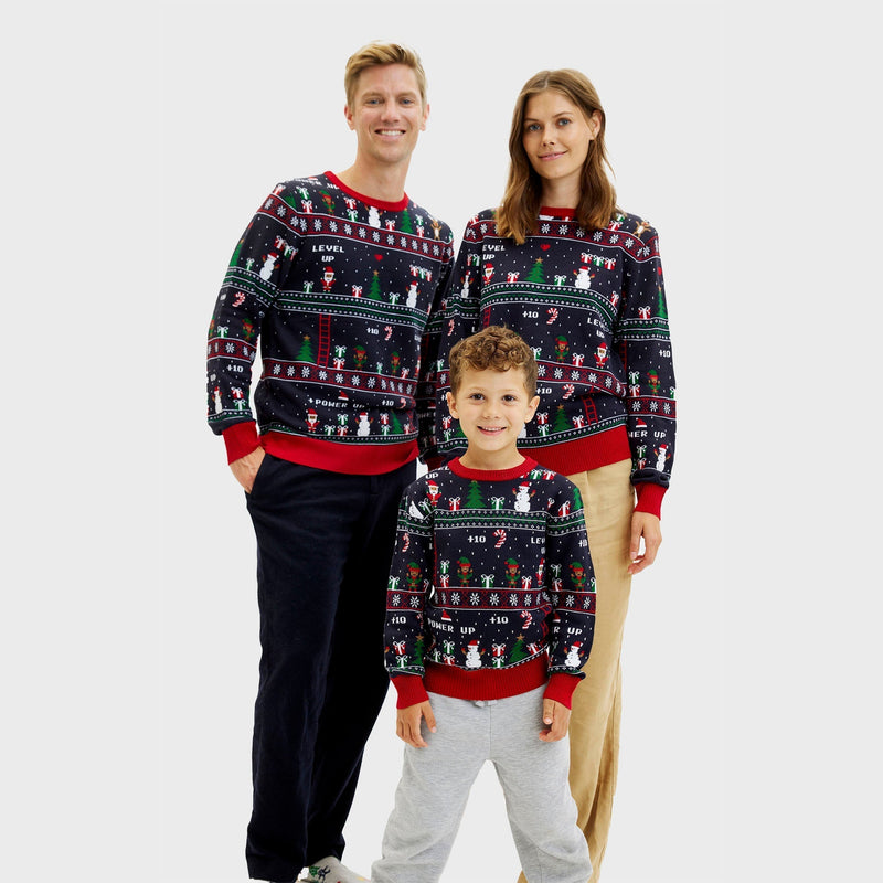 Vintage Gamer Christmas Sweater Women's