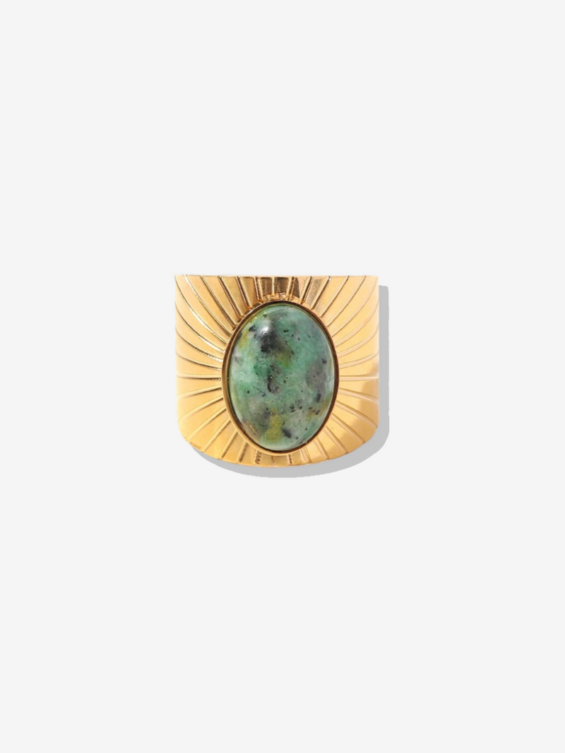 Natural Stone Adjustable Rings