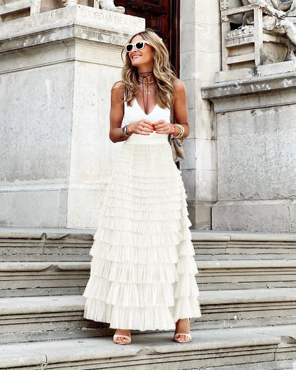 Skirt With Ruffled Trim