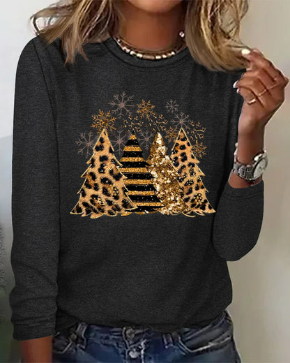Long Sleeves and Christmas Tree Graphic