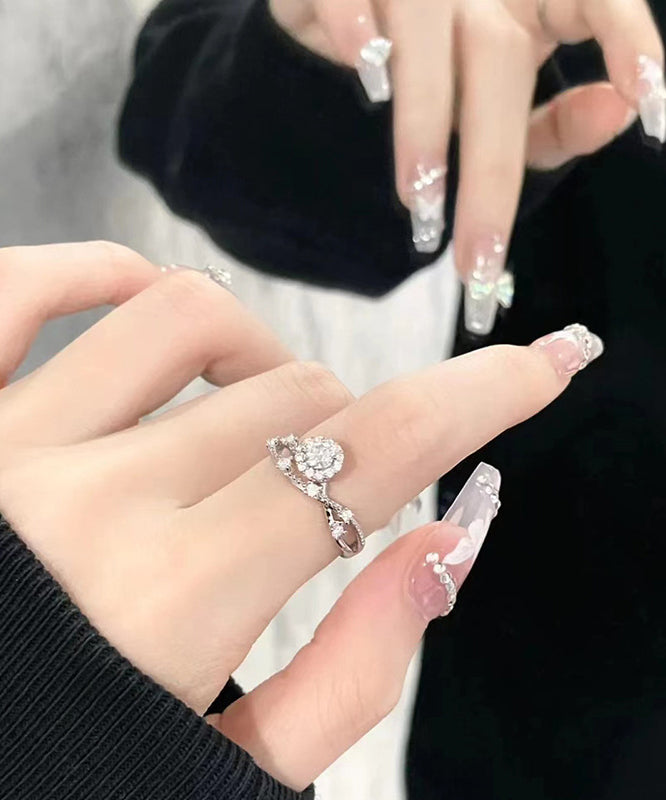Silk Copper Zircon Rings