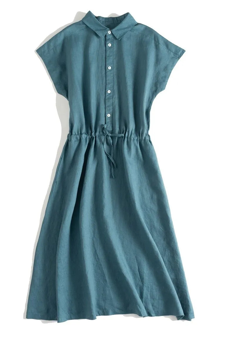 Linen Maxi Dresses Summer Loose Clothes