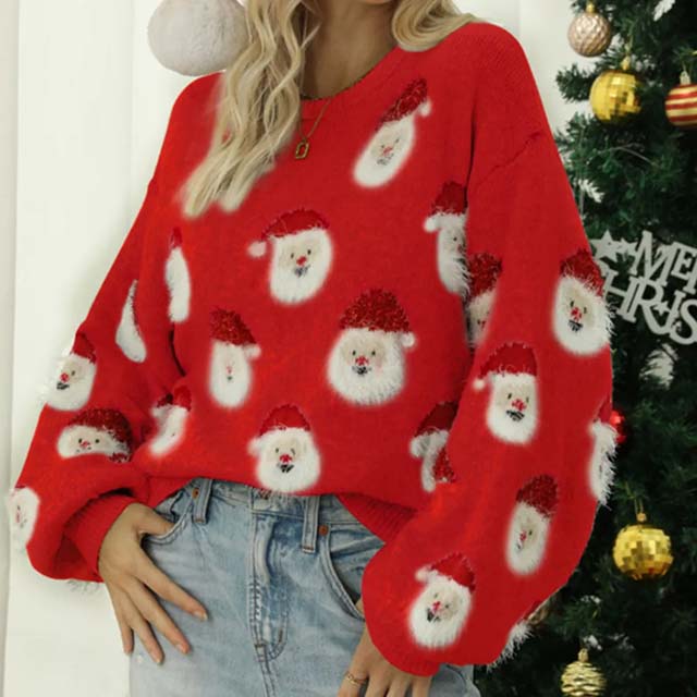 Fashionable Christmas Knit Sweater for Women