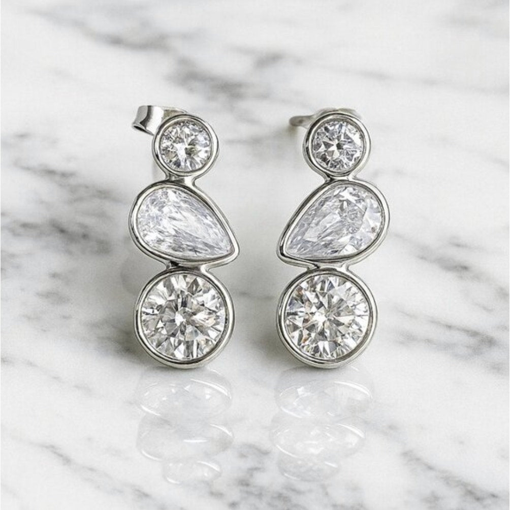 “prianka” Luxe Cascade Earrings