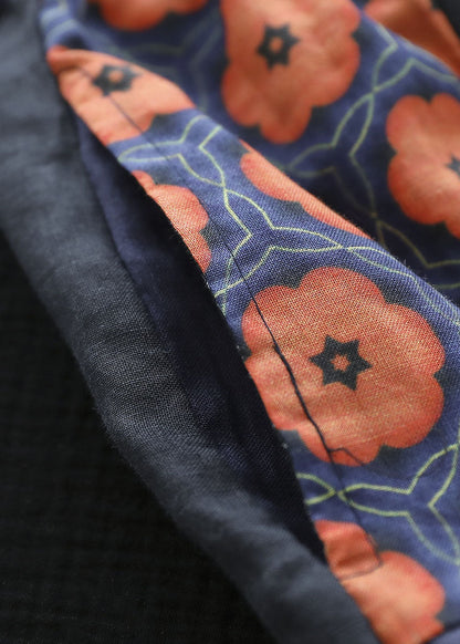 Colorblock Elastic Waist Patchwork Print Linen Skirts Summer