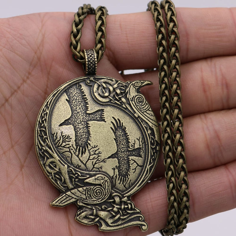 Raven’s Wisdom Celtic Knot Necklace
