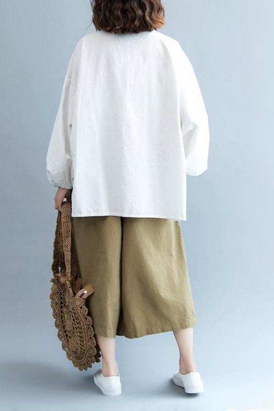 Cotton Shirt Fall Tops