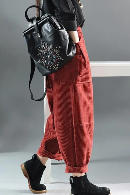 Limited Stock- Spring Retro Corduroy Pants