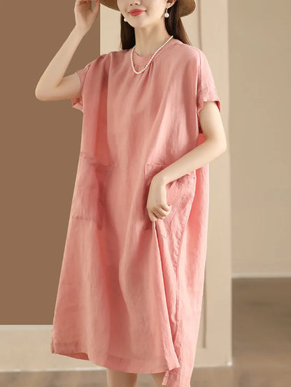 Summer Cotton Linen Dress