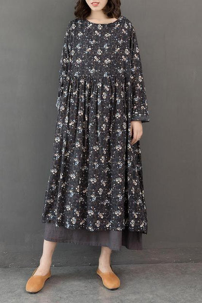 Gray and Yellow Cotton Dresses