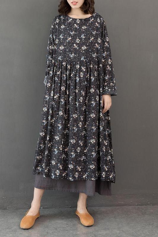 Gray and Yellow Cotton Dresses