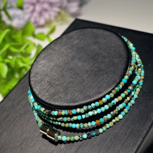 2mm Mixed Crystal Spiritual Healing Necklace Magnetic Buckle