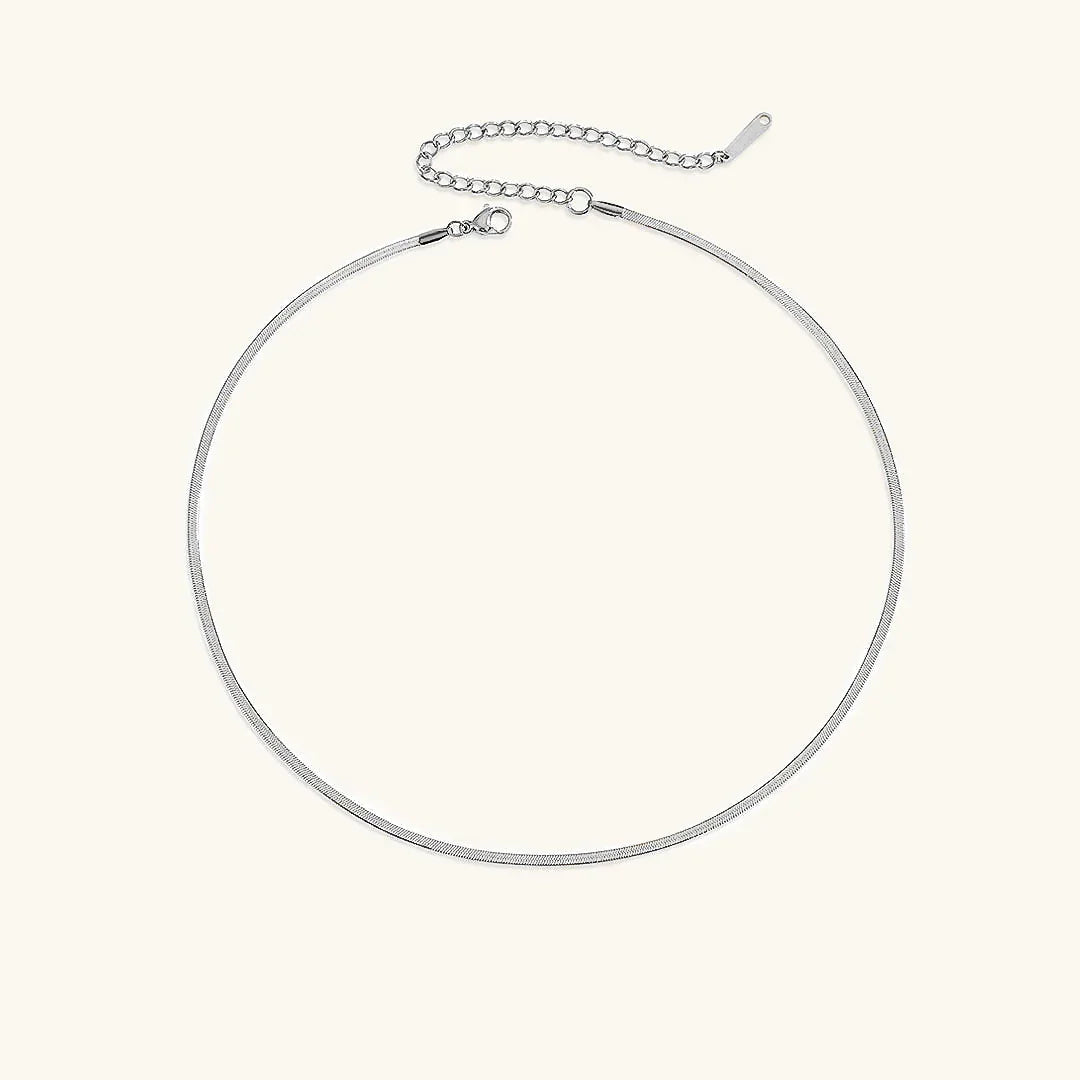 Elizabeth Gold Herringbone Necklace