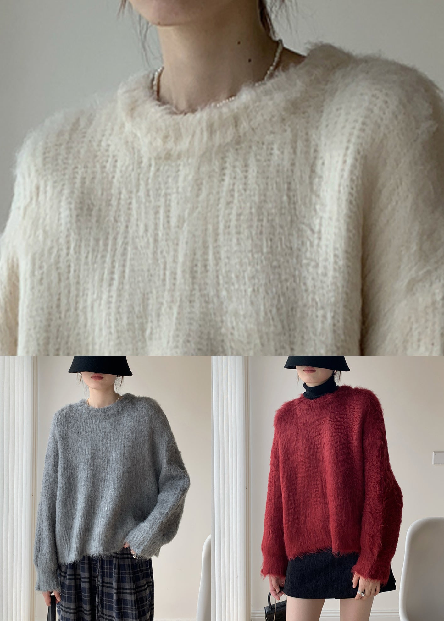 Apricot Thick Knit Sweater Winter