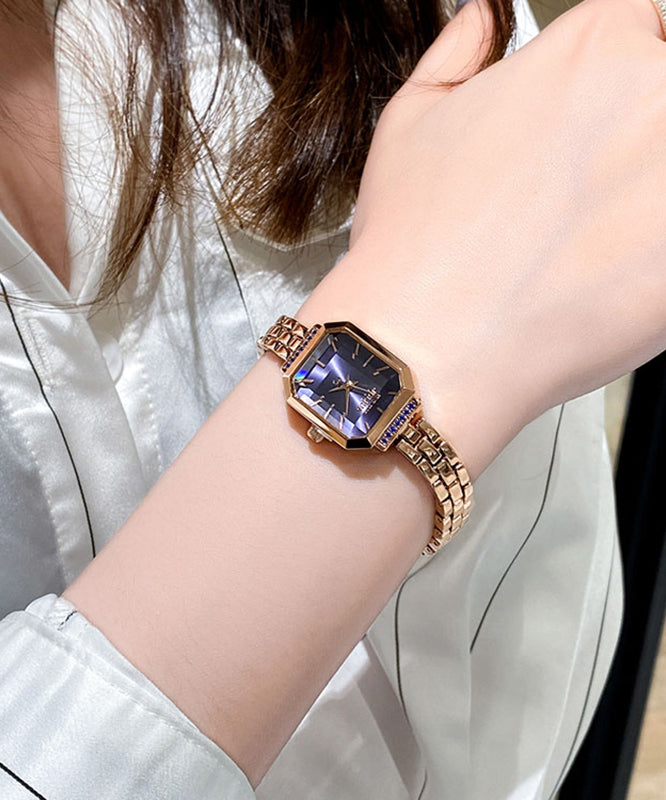 Green Overgild Hardlex Crystal Waterproof Watch