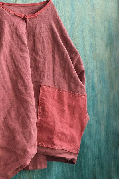 Patchwork Linen Shirt