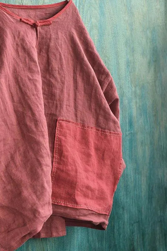 Patchwork Linen Shirt