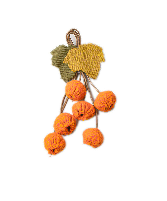 Orange Fabric Art Fruit Brooches