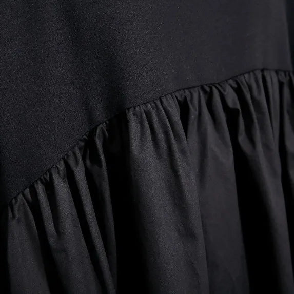 Purple Shift Dress Cotton Clothing Dress